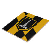 Baltimore City vlag Tegeltje (Zijkant)