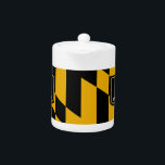 Baltimore City Vlag theepot<br><div class="desc">Serveer je thee met een vleugje Baltimore trots met onze elegante theepot met de vlag van Baltimore! Deze theepot combineert functionaliteit met een viering van het levendige erfgoed van Baltimore. Het ontwerp toont de iconische Baltimore-vlag, waardoor het een unieke en stijlvolle toevoeging is aan uw theetijd of keuken collectie. Perfect...</div>