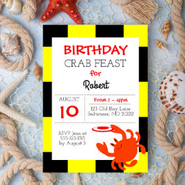 Baltimore Crab Nautical All Occasion Uitnodiging
