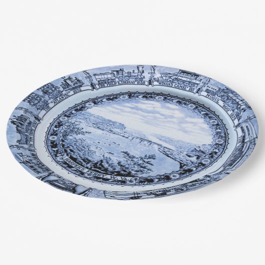 Baltimore en Ohio  Railroad China Papieren Bordje (Gekanteld)