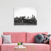 Baltimore en Ohio Spoorwegmotor # 932 Canvas Afdruk (Insitu (Woonkamer))