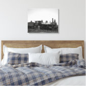Baltimore en Ohio Spoorwegmotor # 932 Canvas Afdruk (Insitu (Slaapkamer))