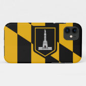 Baltimore Flag Case-Mate iPhone Case (Achterkant (horizontaal))