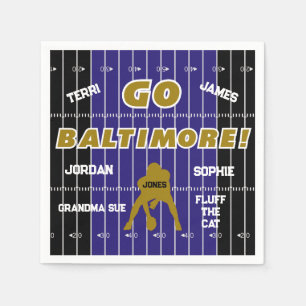 Baltimore Football Familie Papier Servet