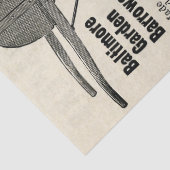 Baltimore Garden Barrows Advertisement Tissuepapier (Detail)