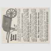 Baltimore Garden Barrows Advertisement Tissuepapier (Voorkant)
