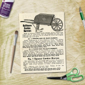 Baltimore Garden Barrows Advertisement Tissuepapier