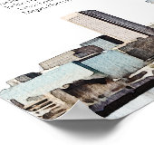 BALTIMORE Geschilderde Gezichten Huwelijkszitplaat Poster (Hoek)