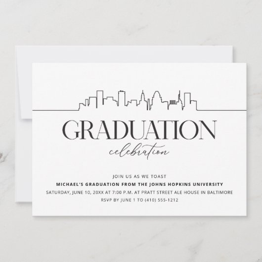 Baltimore Graduation Party Kaart (Voorkant)