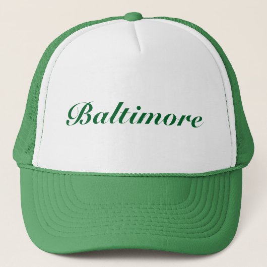 Baltimore Green Trucker Pet (Voorkant)