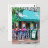 "Baltimore - Happy Hour in Fells Point": Fine Art Briefkaart (Voorkant / Achterkant)