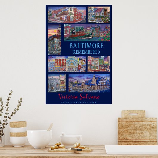 Baltimore Herdacht Poster (Keuken)