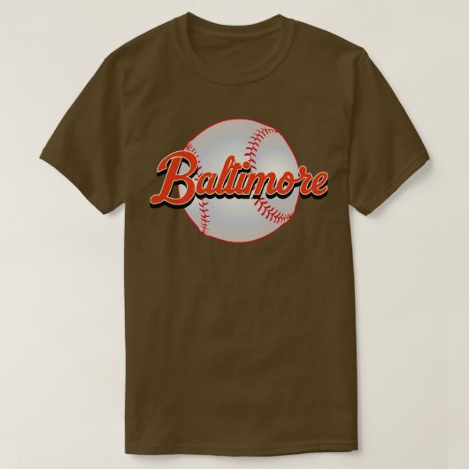 Baltimore Honkbal  Honkbal Team Gift T-shirt (Design voorkant)