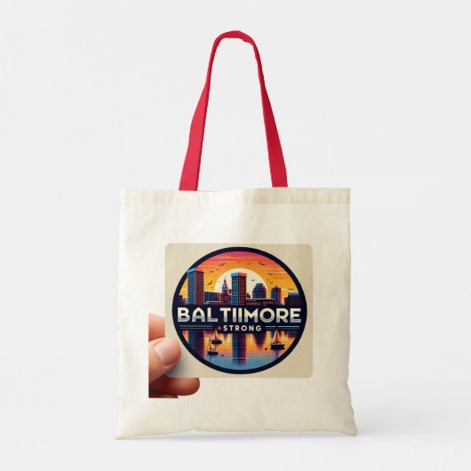 Baltimore Iconic Sunset: Sterke stad Tas (Achterkant)