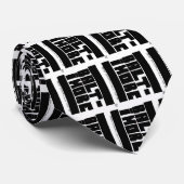 Baltimore in zwart-wit Stropdas (Opgerold)