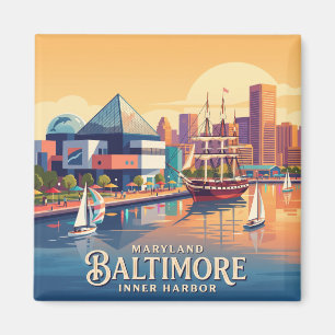 Baltimore Inner Harbor Maryland Magneet