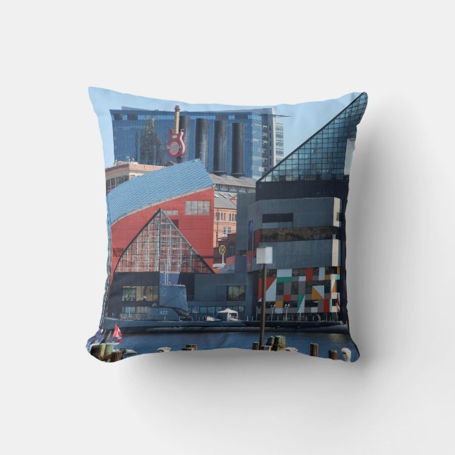 Baltimore Inner Harbor Pillow Kussen (Voorkant)