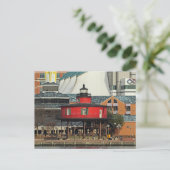 Baltimore Inner Harbor Seven Foot Knoll Lighthouse Briefkaart (Staand voorkant)