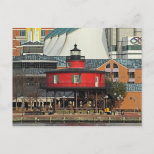 Baltimore Inner Harbor Seven Foot Knoll Lighthouse Briefkaart