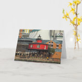 Baltimore Inner Harbor Seven Foot Knoll Lighthouse Kaart (Gele Bloem)