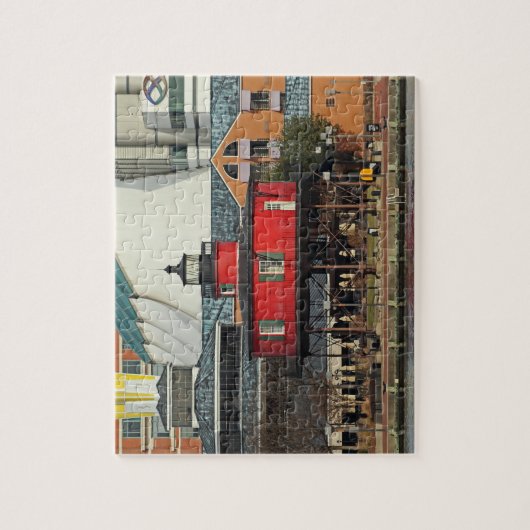 Baltimore Inner Harbor Seven Foot Knoll Lighthouse Legpuzzel (Verticaal)
