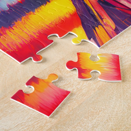 Baltimore Inner Harbour bij nacht Legpuzzel (Zijkant)