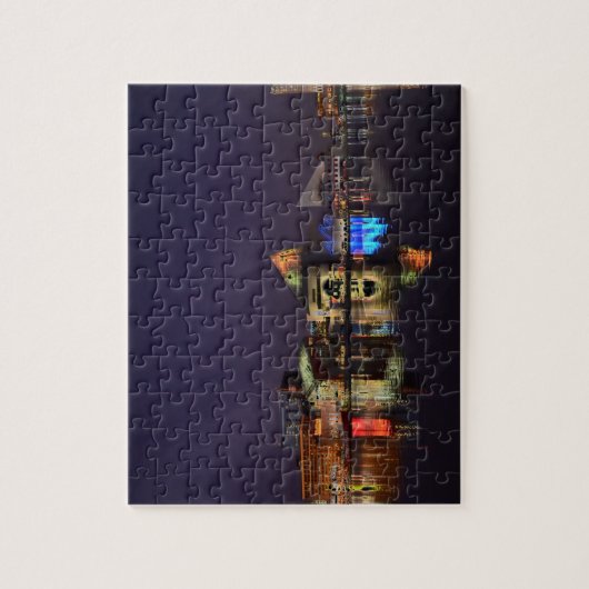 Baltimore Inner Harbour bij nacht Legpuzzel (Verticaal)