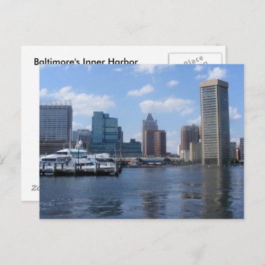 Baltimore Inner Harbour Briefkaart (Voorkant / Achterkant)