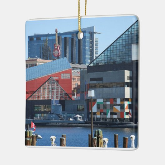 Baltimore Inner Harbour Keramisch Ornament (Links)