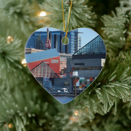 Baltimore Inner Harbour Keramisch Ornament (Boom)