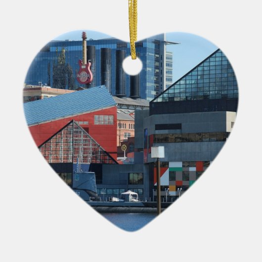 Baltimore Inner Harbour Keramisch Ornament (Voorkant)