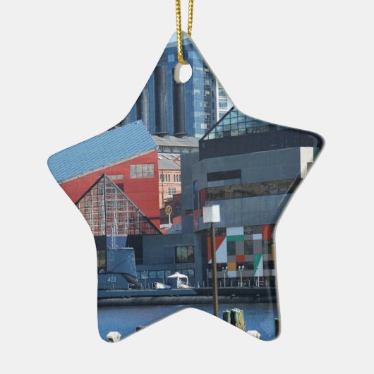 Baltimore Inner Harbour Keramisch Ornament (Links)