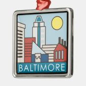 Baltimore Inner Harbour Metalen Ornament (Links)