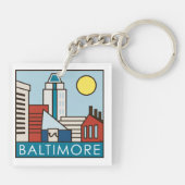 Baltimore Inner Harbour Sleutelhanger (Achterkant)
