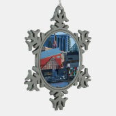 Baltimore Inner Harbour Tin Sneeuwvlok Ornament (Links)