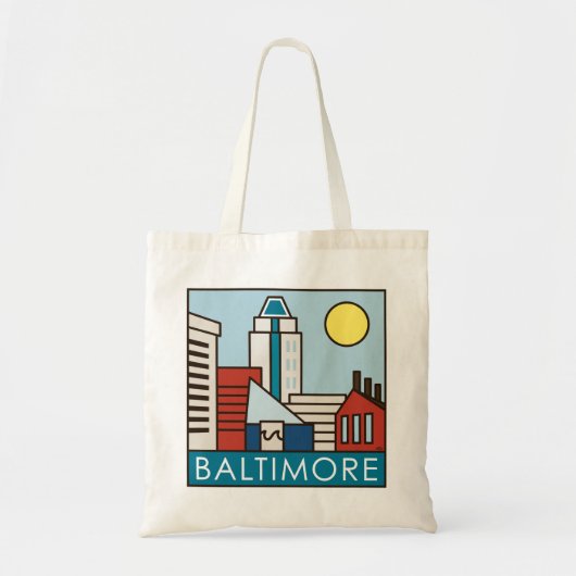 Baltimore Inner Harbour Tote Bag (Voorkant)