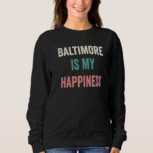 Baltimore Is Mijn Geluk Trui (Voorkant)