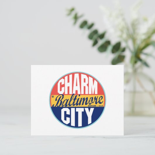 Baltimore  Label Briefkaart (Staand voorkant)