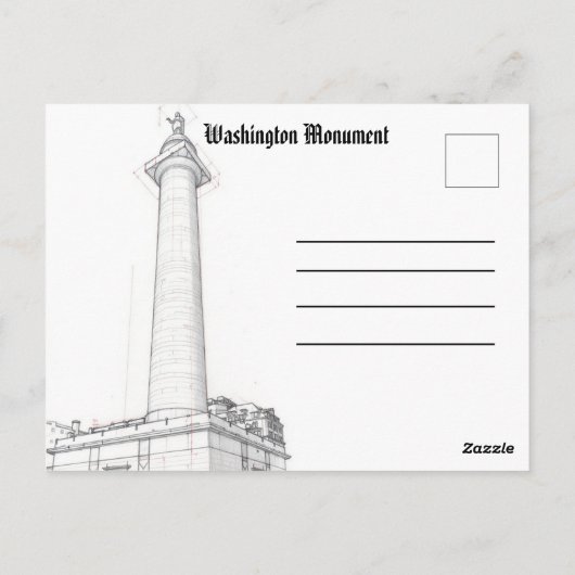 Baltimore Landmarks Postcard Peabody Library Photo Briefkaart (Achterkant)