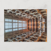 Baltimore Landmarks Postcard Peabody Library Photo Briefkaart (Voorkant)