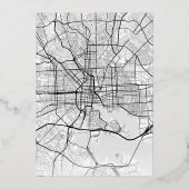 Baltimore Love Locator | Bruiloft Bewaar de datum Folie Uitnodiging (Achterkant)