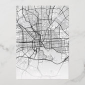 Baltimore Love Locator | Stad thema bruiloft Folie Uitnodiging (Achterkant)