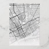 Baltimore Love Locator | Stad thema bruiloft Folie Uitnodiging (Achterkant)