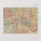 Baltimore Map door Mitchell Briefkaart (Voorkant)
