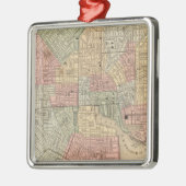 Baltimore Map door Mitchell Metalen Ornament (Links)