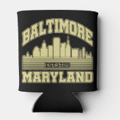 Baltimore, Maryland Blikjeskoeler (Achterkant)