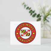 Baltimore Maryland Briefkaart (Staand voorkant)