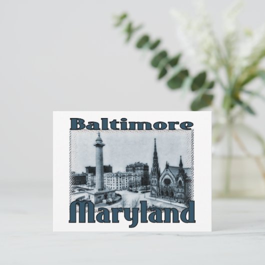 Baltimore, Maryland Briefkaart (Staand voorkant)