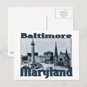 Baltimore, Maryland Briefkaart (Voorkant / Achterkant)