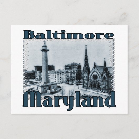 Baltimore, Maryland Briefkaart (Voorkant)